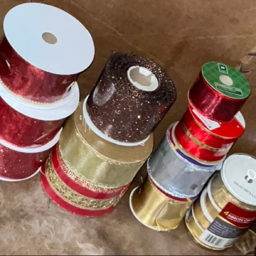 Assorted Decorative Ribbon Lot of 11 Unused